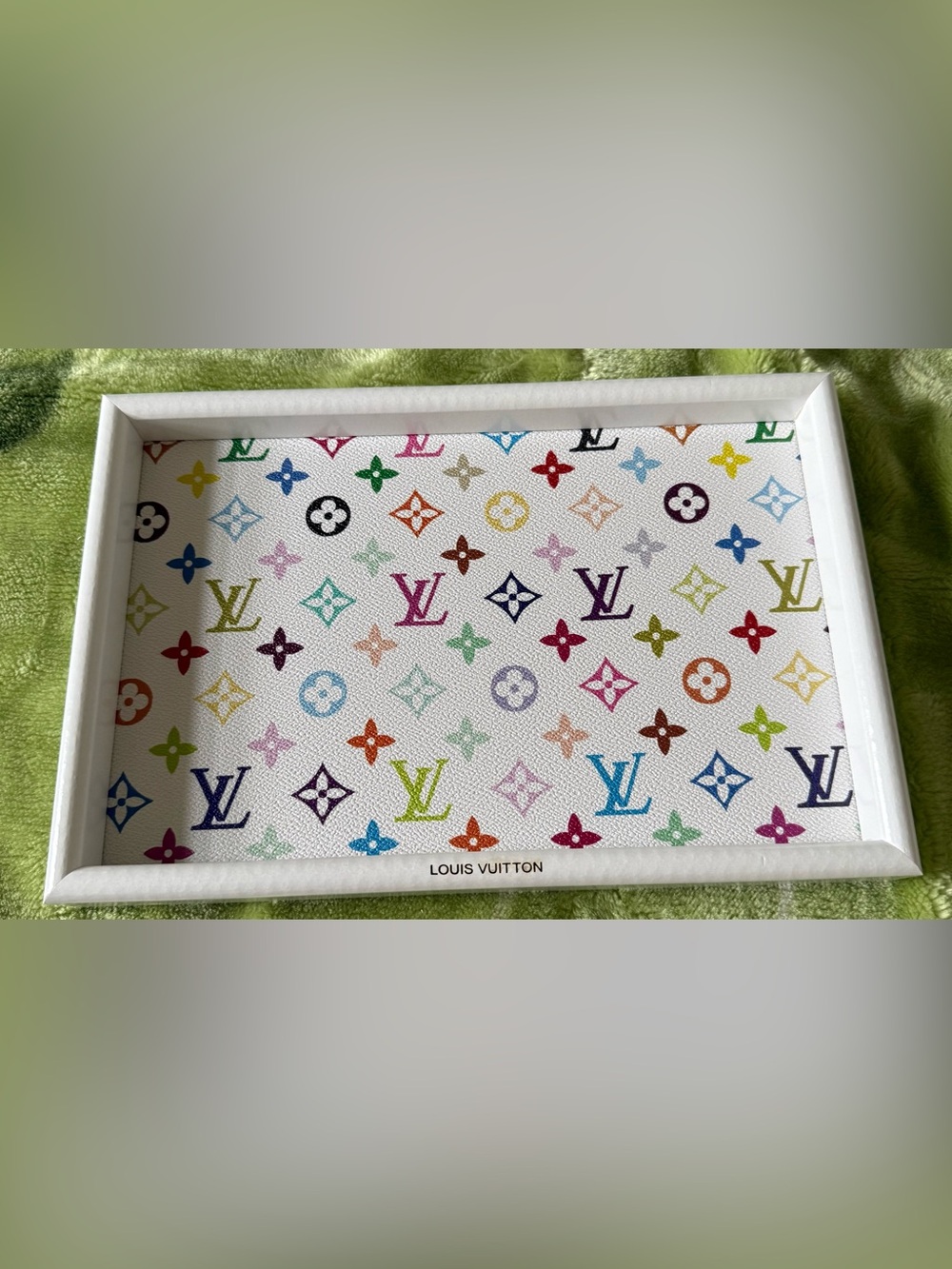 Louis Vuitton Multicolor Monogram Vanity Tray - White Frame
